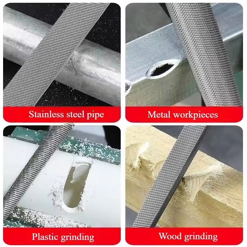 1PC  alloy steel file, triangular rubbing knife, semi-circular flat large plate file, jade polishing tool, filing knife