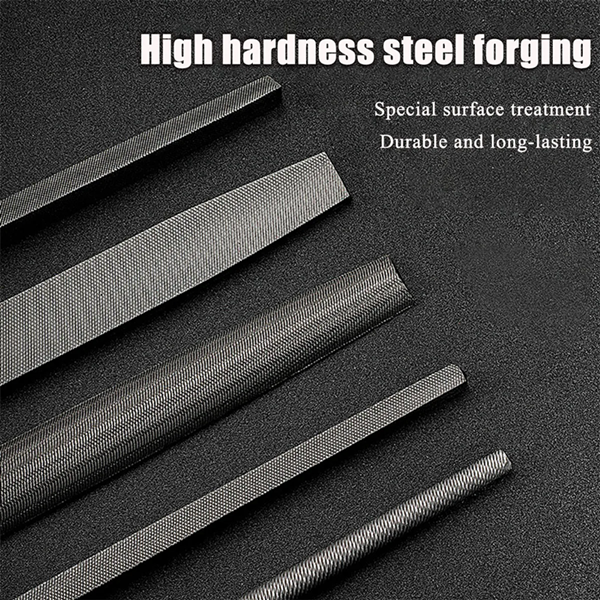 1PC  alloy steel file, triangular rubbing knife, semi-circular flat large plate file, jade polishing tool, filing knife