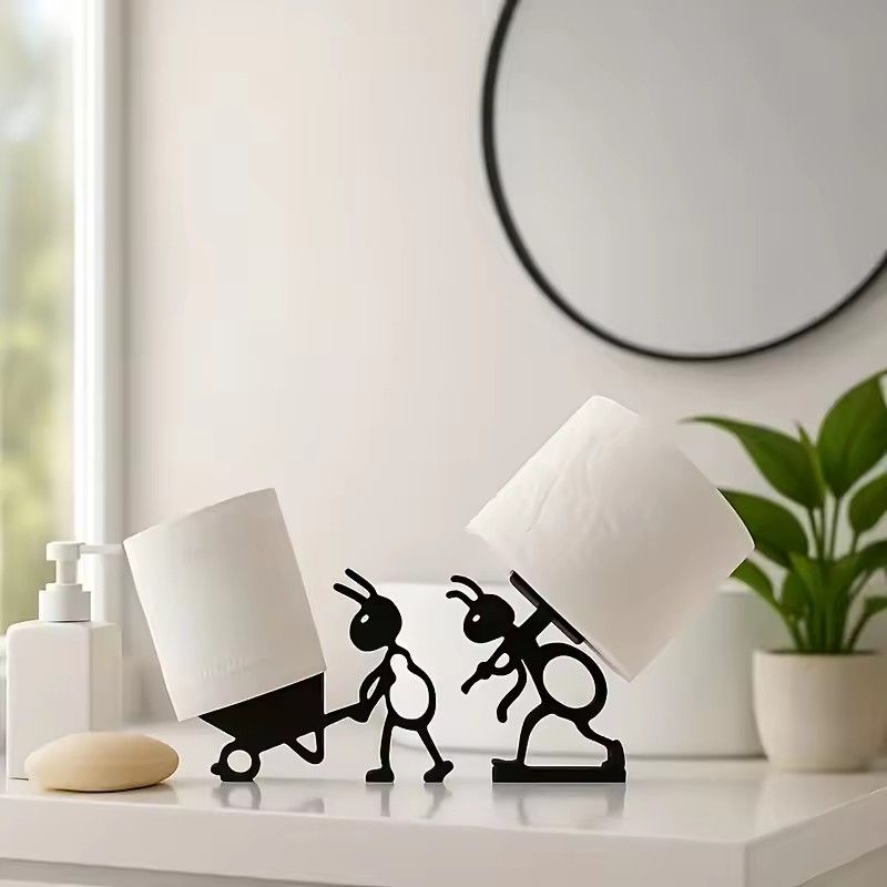 1PC  Cute Simple Animal Tissue Holder -Minimalist And Practical Paper Roll Holder An Ideal Creative For Holiday Gift Idea