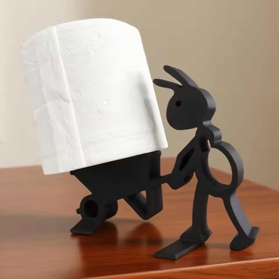 1PC  Cute Simple Animal Tissue Holder -Minimalist And Practical Paper Roll Holder An Ideal Creative For Holiday Gift Idea
