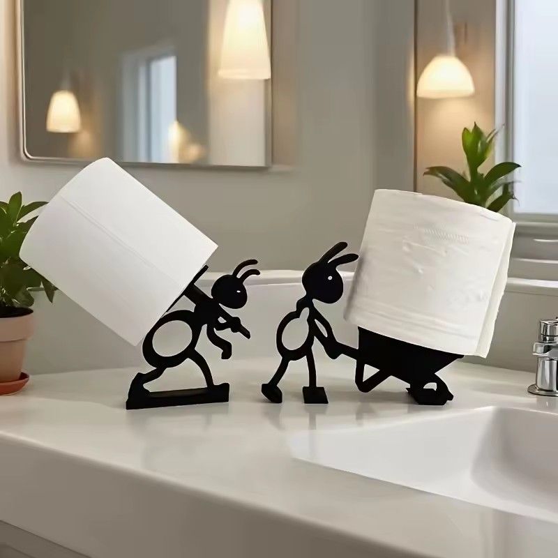 1PC  Cute Simple Animal Tissue Holder -Minimalist And Practical Paper Roll Holder An Ideal Creative For Holiday Gift Idea