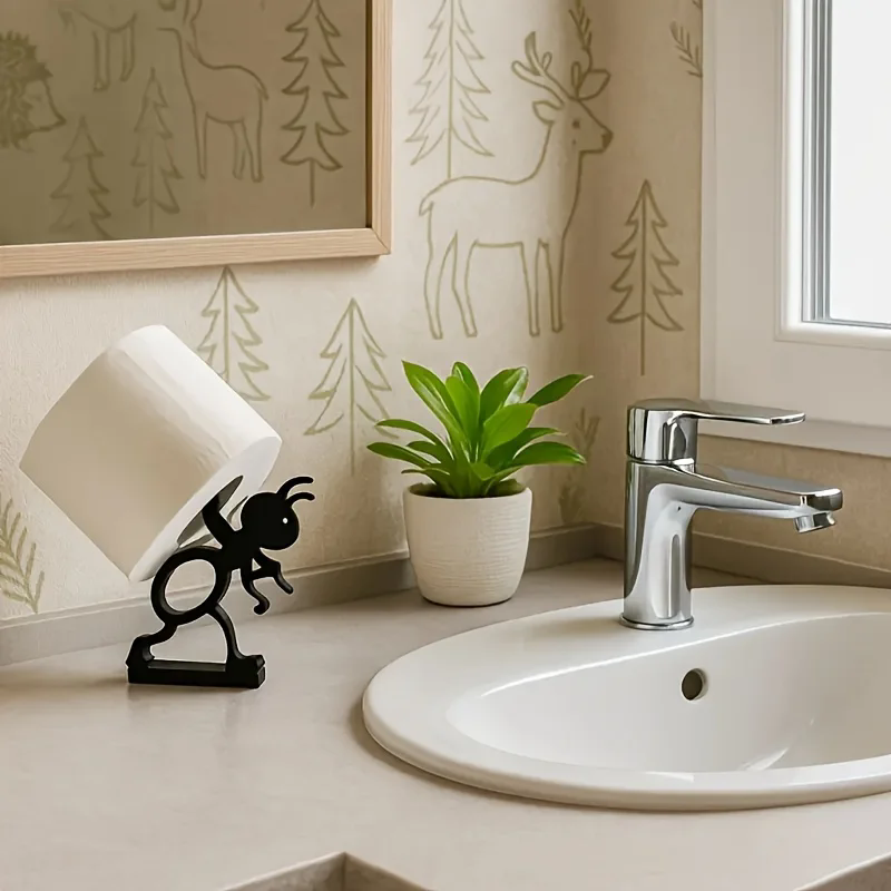 1PC  Cute Simple Animal Tissue Holder -Minimalist And Practical Paper Roll Holder An Ideal Creative For Holiday Gift Idea
