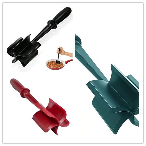 1PC  Meat Chopper Heat Resistant Ground Beef Masher Non-Stick Meat Shredder Potato Tomato  Mix Smasher Kitchen Gadget