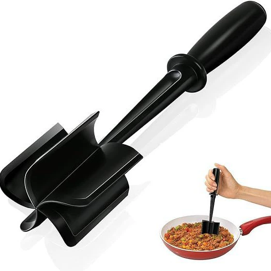 1PC  Meat Chopper Heat Resistant Ground Beef Masher Non-Stick Meat Shredder Potato Tomato  Mix Smasher Kitchen Gadget