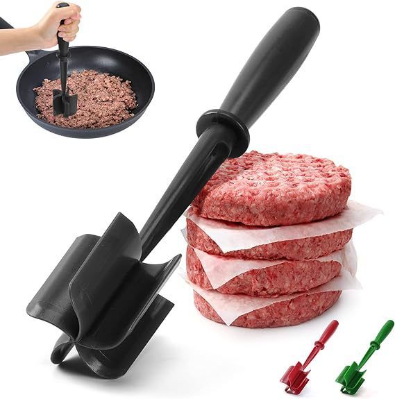 1PC  Meat Chopper Heat Resistant Ground Beef Masher Non-Stick Meat Shredder Potato Tomato  Mix Smasher Kitchen Gadget