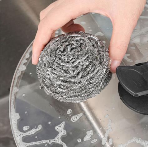 6 PCS Stainless Steel Scrubber, Scrubbing Scouring Pad, Steel Wool Scrubber for Kitchens, Bathroom and More Strong Resistance