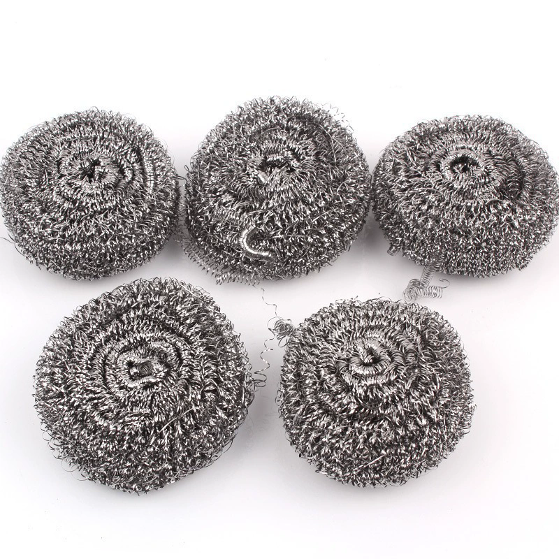 6 PCS Stainless Steel Scrubber, Scrubbing Scouring Pad, Steel Wool Scrubber for Kitchens, Bathroom and More Strong Resistance