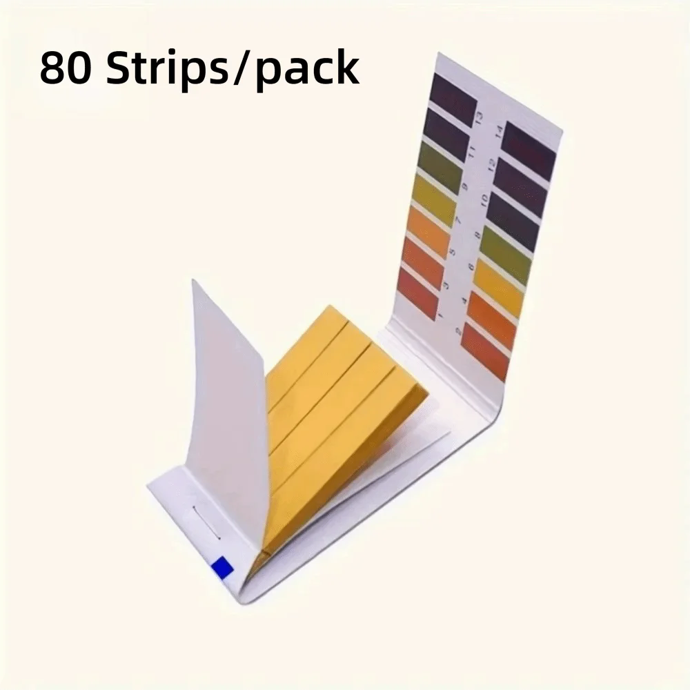 1PCLitmus Paper 80 Strips PH 1-14 Full Range Aquarium Cosmetic Testing for School Home Indicator Paper Saliva Body Testing Water
