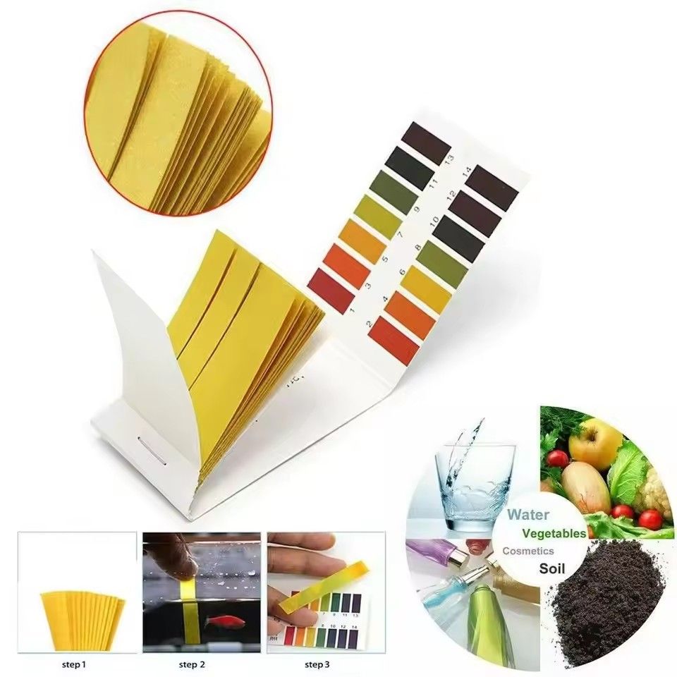 1PCLitmus Paper 80 Strips PH 1-14 Full Range Aquarium Cosmetic Testing for School Home Indicator Paper Saliva Body Testing Water