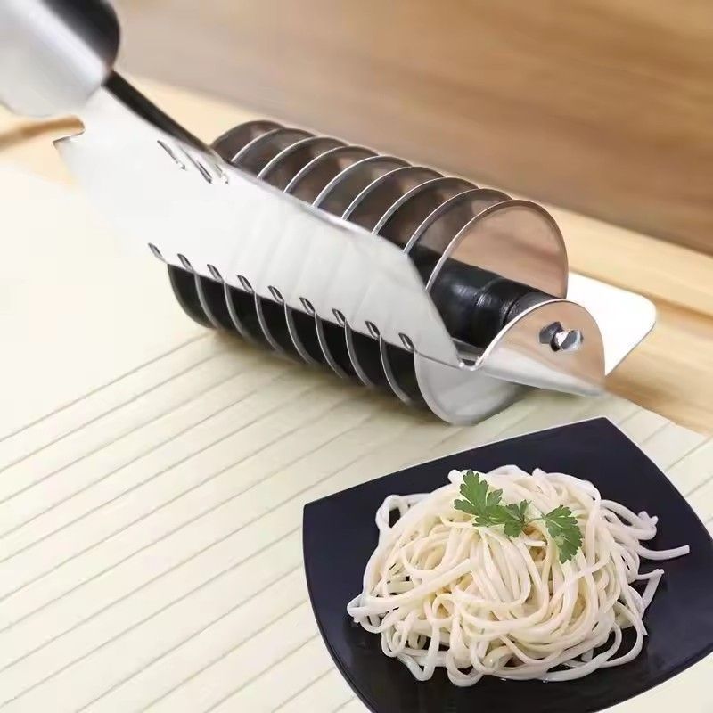 1Pcs Stainless Steel Manual Spaghett Cutter Pasta Machine Dough Noodles Maker Ginger Garlic Roll Crusher Kitchen Cooking Gadgets