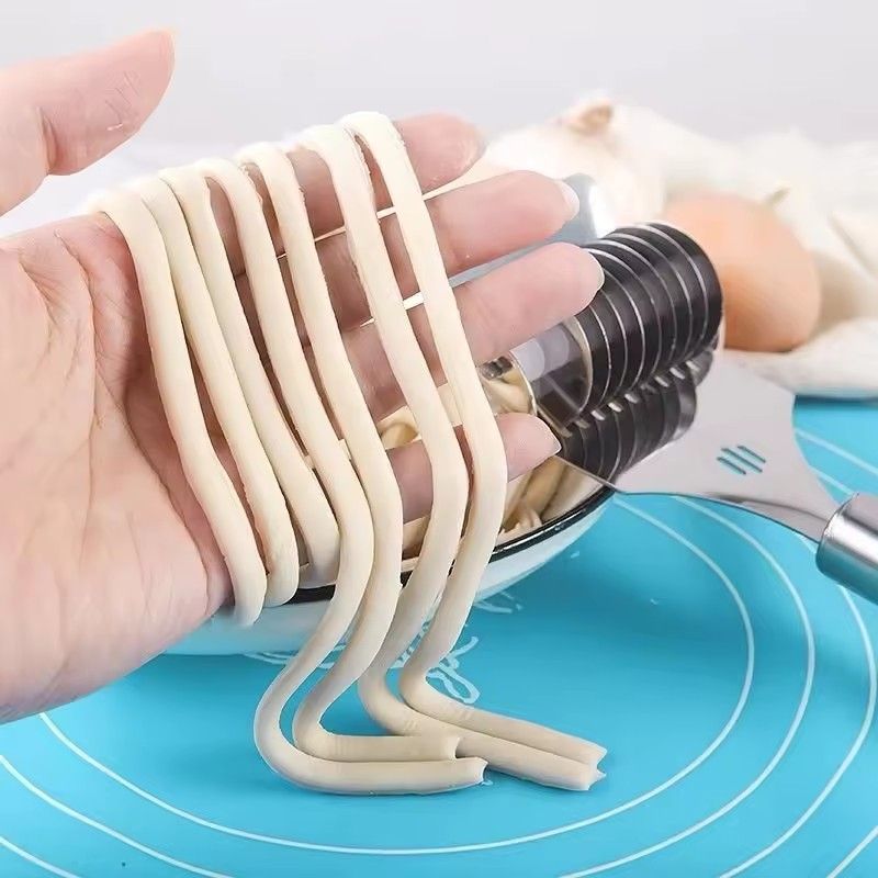 1Pcs Stainless Steel Manual Spaghett Cutter Pasta Machine Dough Noodles Maker Ginger Garlic Roll Crusher Kitchen Cooking Gadgets