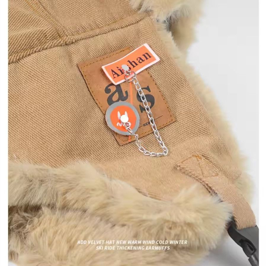 1PC   Bomber Hat Men Women Thick Warm Russian Ushanka Fur Hat Fashion Male Female Winter Hat Black Grey Earflap Ski Russian Cap