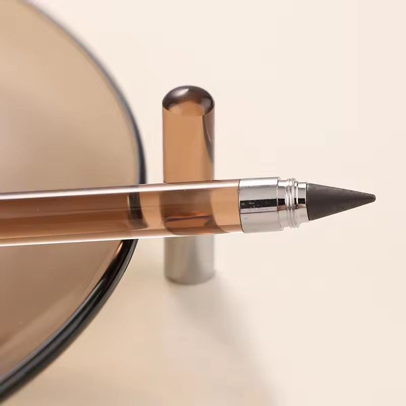 1PC   Transparent Acrylic Rod Eternal Pencil Reusable Unlimited Writing Pen HB Everlasting Inkless Sketch Tool School Office