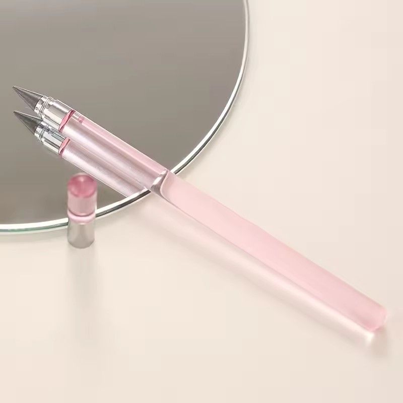 1PC   Transparent Acrylic Rod Eternal Pencil Reusable Unlimited Writing Pen HB Everlasting Inkless Sketch Tool School Office