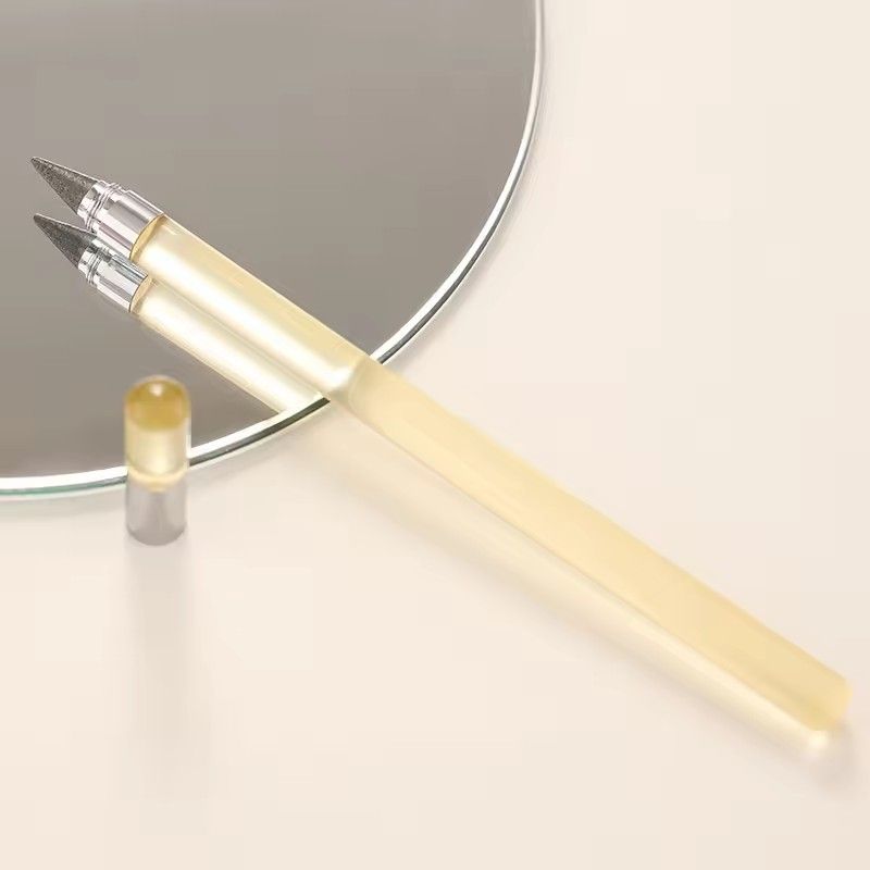 1PC   Transparent Acrylic Rod Eternal Pencil Reusable Unlimited Writing Pen HB Everlasting Inkless Sketch Tool School Office