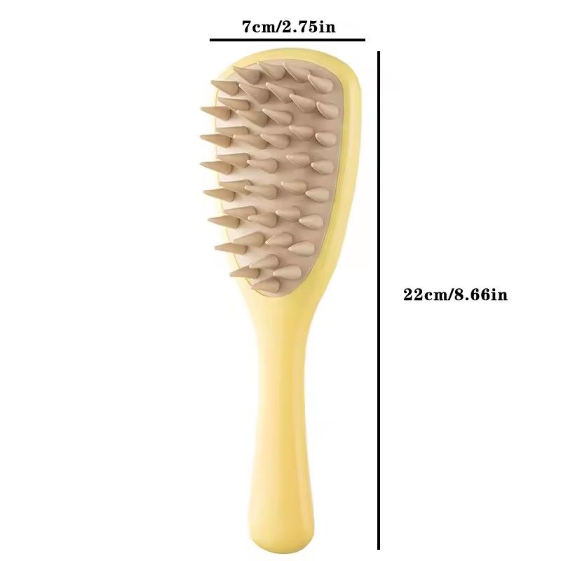 1PC  Long handled shampoo brush, silicone scalp massage comb, shampoo brush head massager, shower brush, body scrub