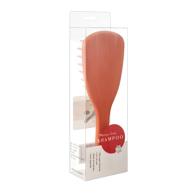 1PC  Long handled shampoo brush, silicone scalp massage comb, shampoo brush head massager, shower brush, body scrub