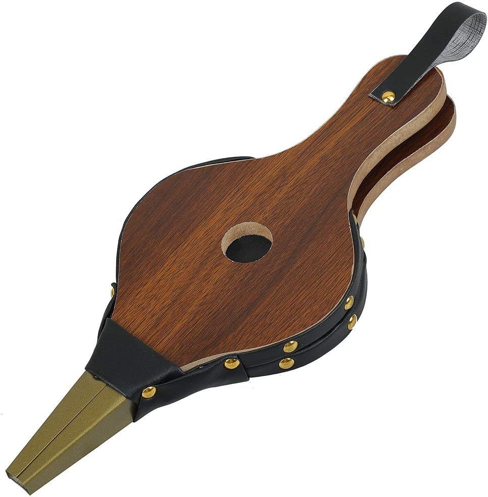 1PC Mini Vintage Wooden Manual Handmade Air Blower Fan Blower For Fireplace Barbecue Fire Bellows Outdoor Cooking Picnic Camping