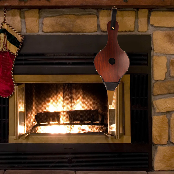 1PC Mini Vintage Wooden Manual Handmade Air Blower Fan Blower For Fireplace Barbecue Fire Bellows Outdoor Cooking Picnic Camping
