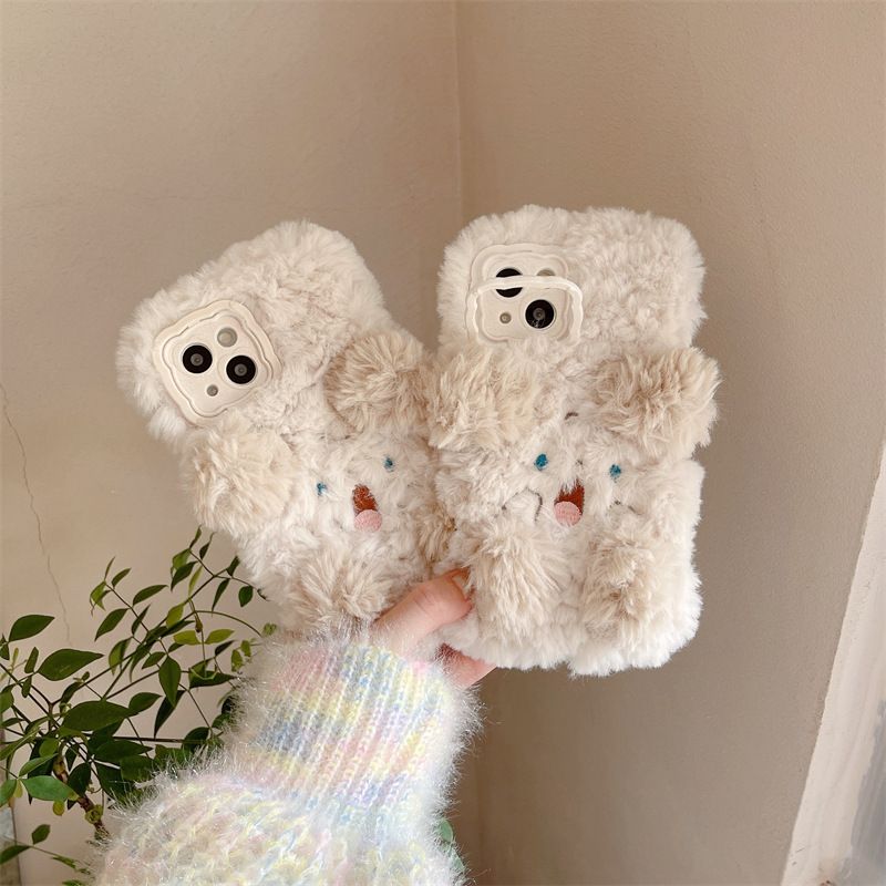 1PC  Cartoon plush case suitable for Huawei P60 phone case holder Pura70/80 holder mate60pro/70 all inclusive