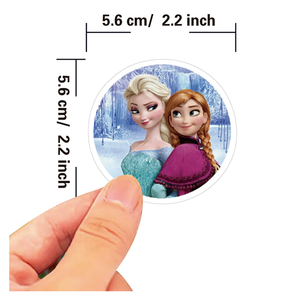 50PCS Cartoon Frozen Elsa Princess Stickers Notebook, Water Cup, Luggage, Mobile DIY Decorative Stickers