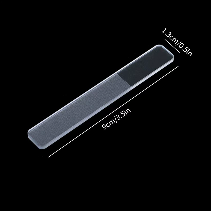 1PC Nano Glass Nail File Buffing Transparent Nail Art Manicure Sanding Grinding Rubbing Strip Professional Polishing Nail Repair