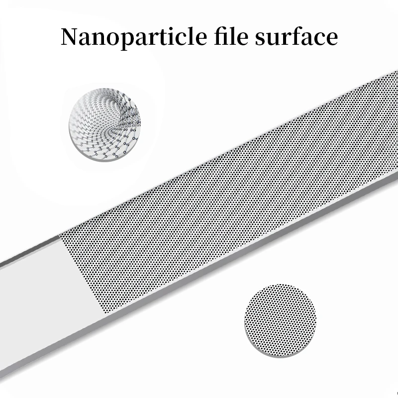 1PC Nano Glass Nail File Buffing Transparent Nail Art Manicure Sanding Grinding Rubbing Strip Professional Polishing Nail Repair