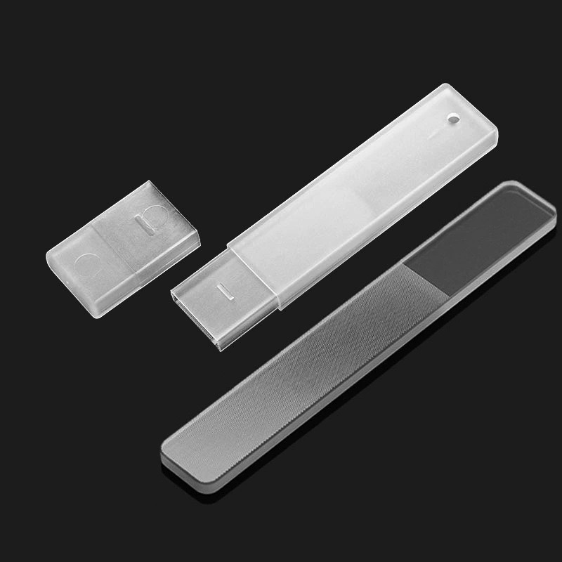 1PC Nano Glass Nail File Buffing Transparent Nail Art Manicure Sanding Grinding Rubbing Strip Professional Polishing Nail Repair