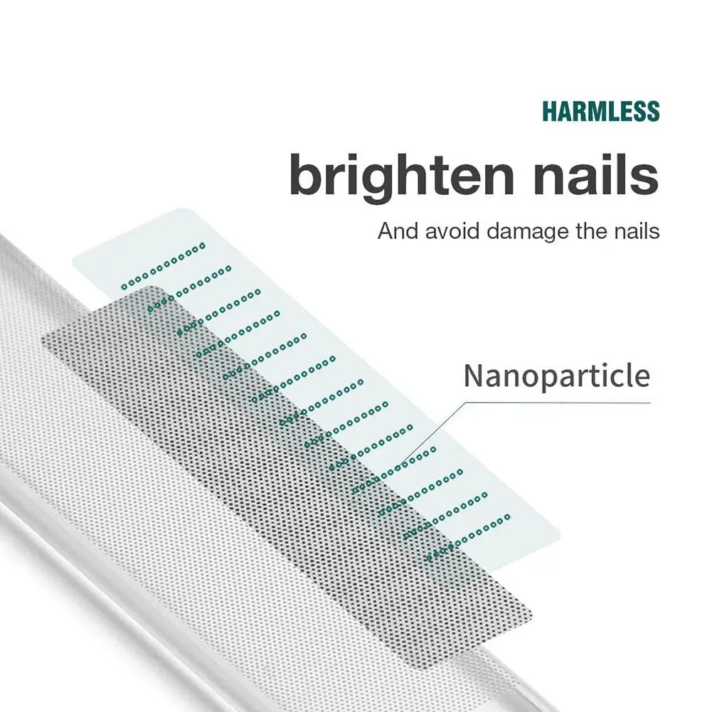 1PC Nano Glass Nail File Buffing Transparent Nail Art Manicure Sanding Grinding Rubbing Strip Professional Polishing Nail Repair