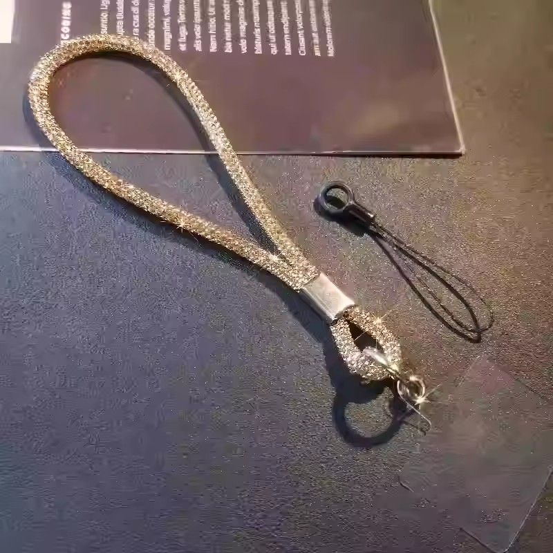 1PC   Sparkling rhinestone phone strap, suitable for iPhone diamond crystal phone wristband to prevent loss