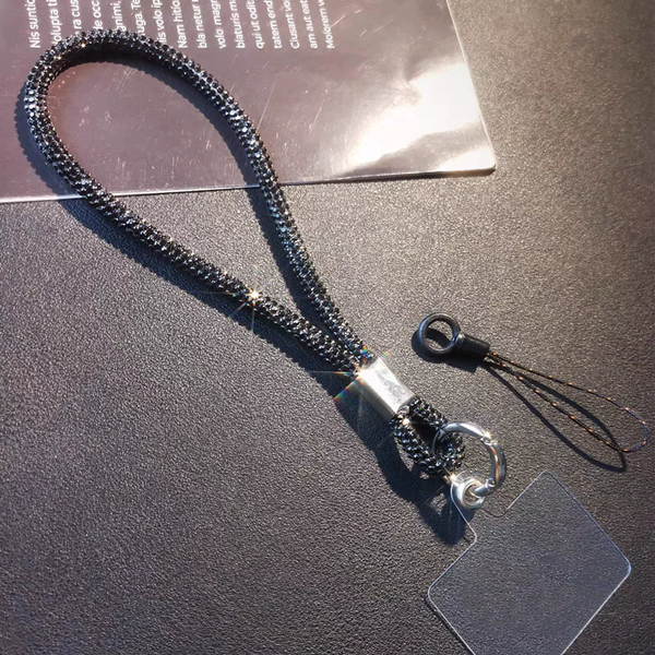1PC   Sparkling rhinestone phone strap, suitable for iPhone diamond crystal phone wristband to prevent loss