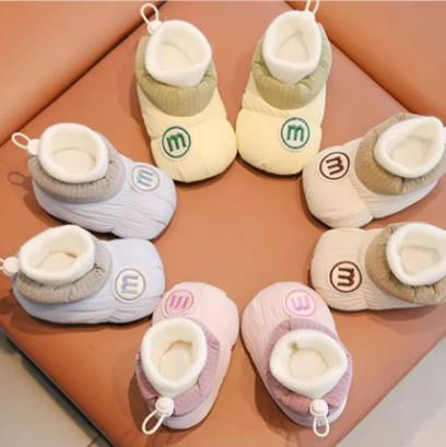 1Pair Baby Winter Thickened Shoes Soft Sole Anti Slip Toddler Shoes for 0-1 Years Old NewbornBoysGirlsFirstWalkersKidAccessories