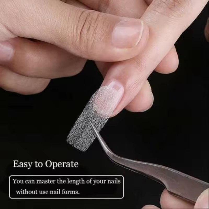 10Pcs Silk Fiberglass For Nail Extension Form Non-Woven Silks UV Gel Building Fiber French Acrylic DIY Manicure Accessories view 6
