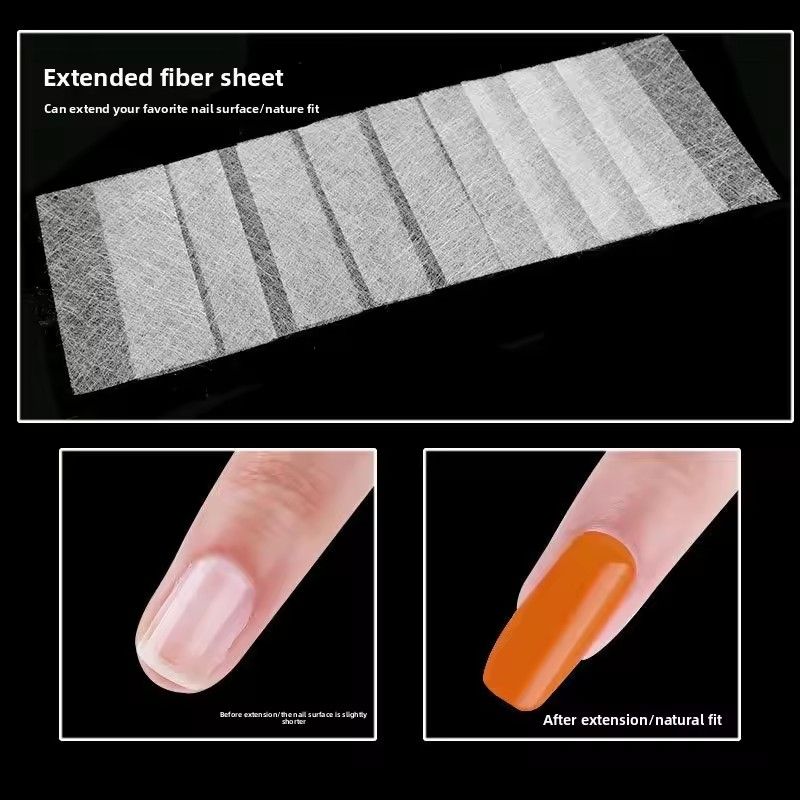 10Pcs Silk Fiberglass For Nail Extension Form Non-Woven Silks UV Gel Building Fiber French Acrylic DIY Manicure Accessories view 7