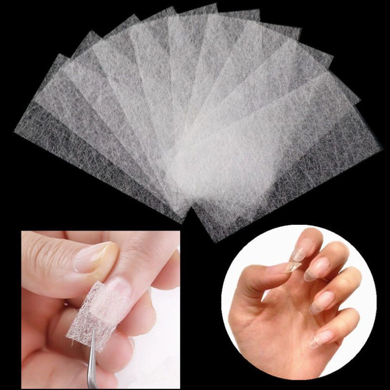 10Pcs Silk Fiberglass For Nail Extension Form Non-Woven Silks UV Gel Building Fiber French Acrylic DIY Manicure Accessories view 8