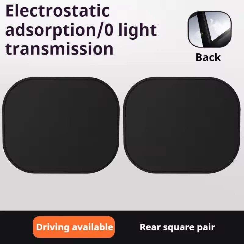 Car Sunshade Window Self-priming Sunscreen Heat Insulation Shield Inside Electrostatic Adsorption Side Curtain Privacy Car Mesh
