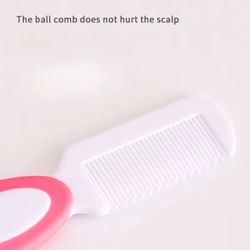 3pcs Baby Bath Brush Set Newborn Head Care Massage Comb Kit Infant Hair Scalp Massager Essential Nursery Must Have Gift for Mom