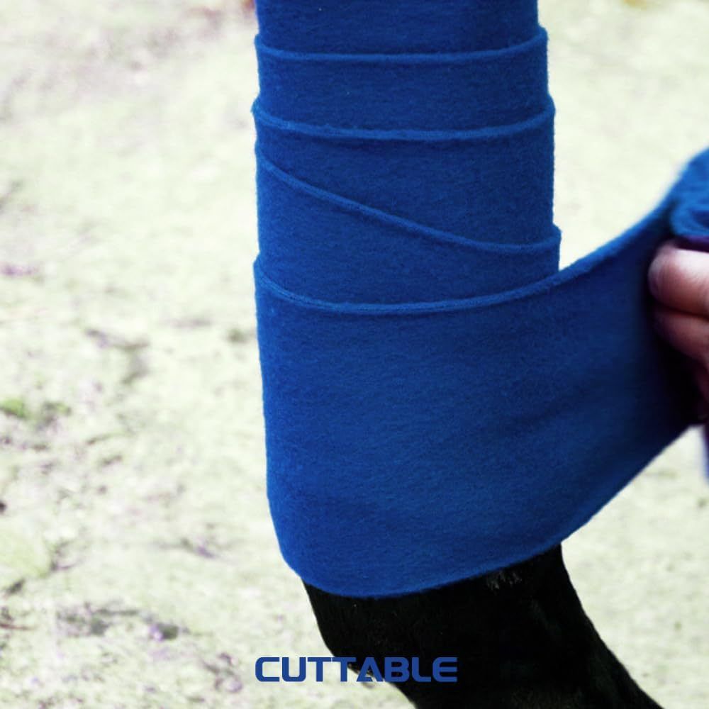 4 Pcs  Soft Flannel Horse Leg Wraps Protect Bandage for Equestrian Riding Racing Accessories Protection Equipment