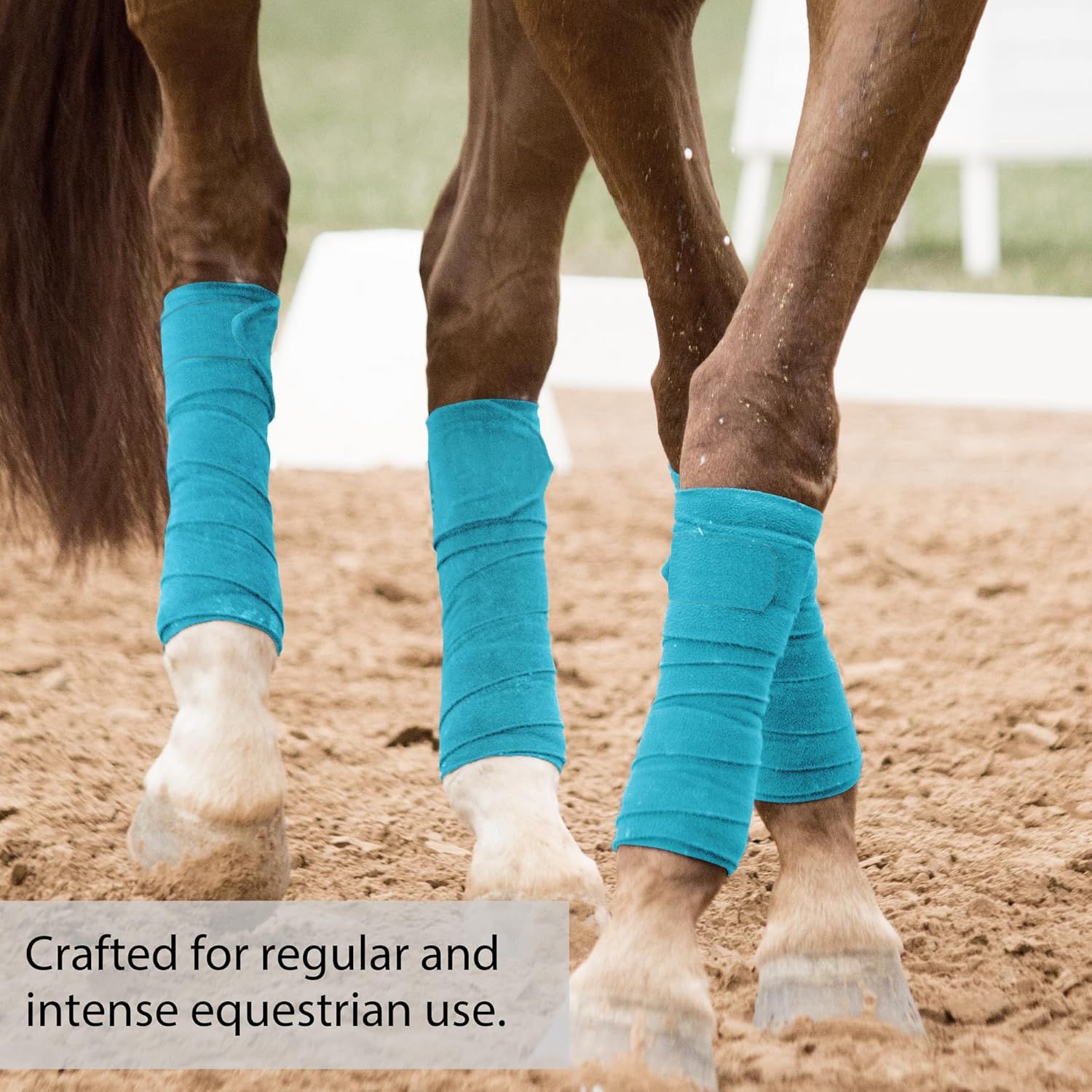 4 Pcs  Soft Flannel Horse Leg Wraps Protect Bandage for Equestrian Riding Racing Accessories Protection Equipment
