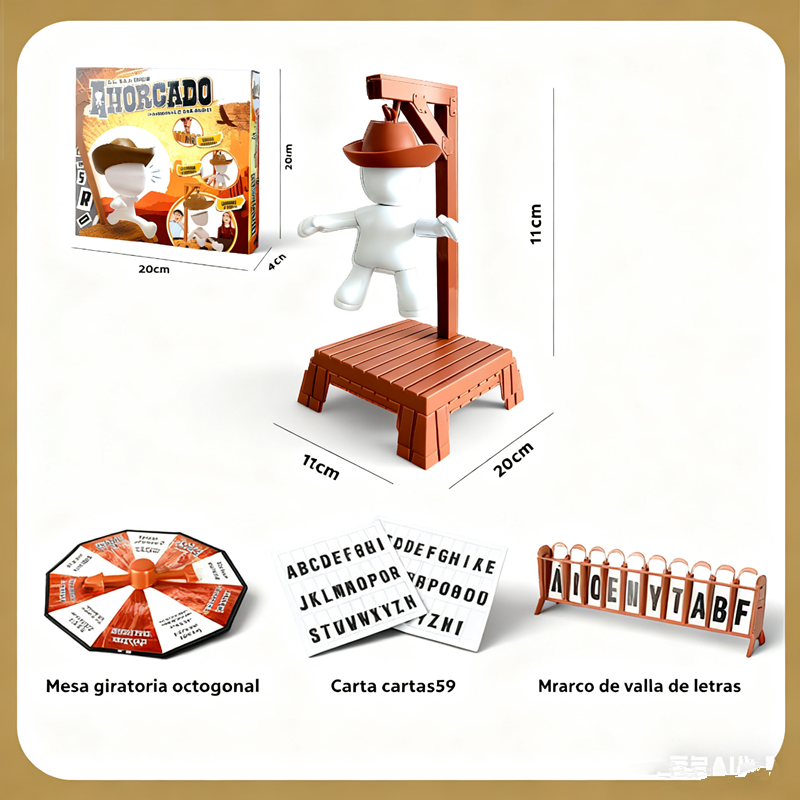 1pc   Magnetic Hangman Mystery Word Game