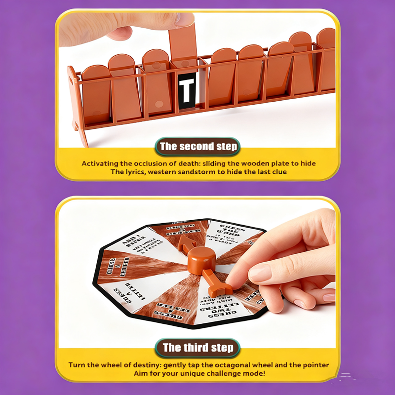 1pc   Magnetic Hangman Mystery Word Game