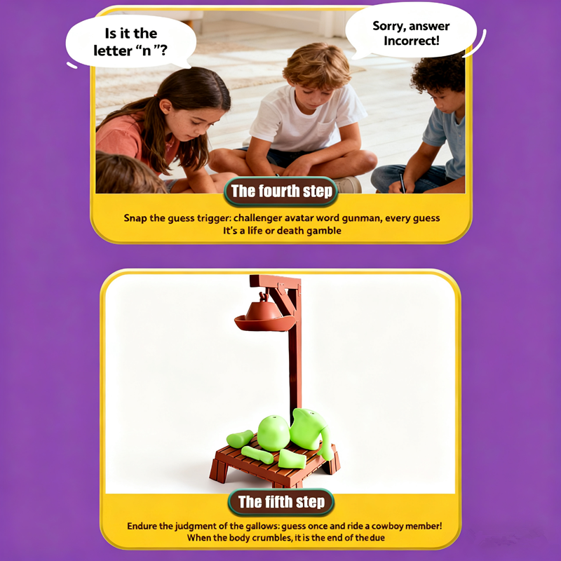 1pc   Magnetic Hangman Mystery Word Game