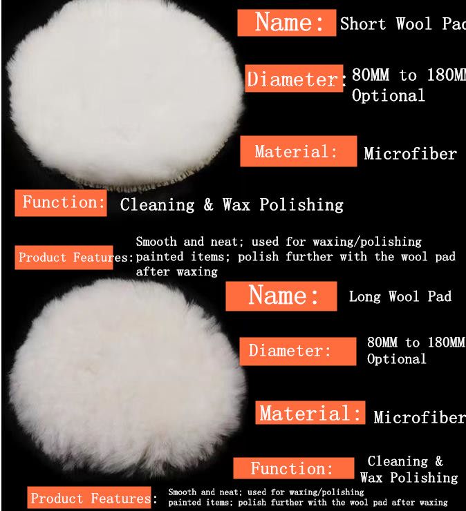 6PCS /set Car Polishing Sponge Pads Kit Foam Pad Buffer Kit Polishing Machine Wax Pads 6 Inch for Removing Scratches