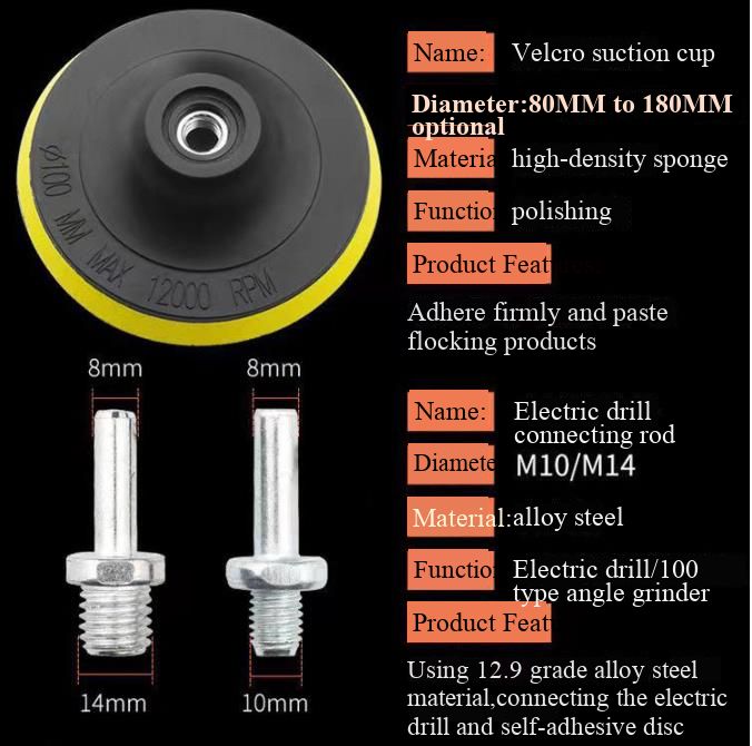 6PCS /set Car Polishing Sponge Pads Kit Foam Pad Buffer Kit Polishing Machine Wax Pads 6 Inch for Removing Scratches