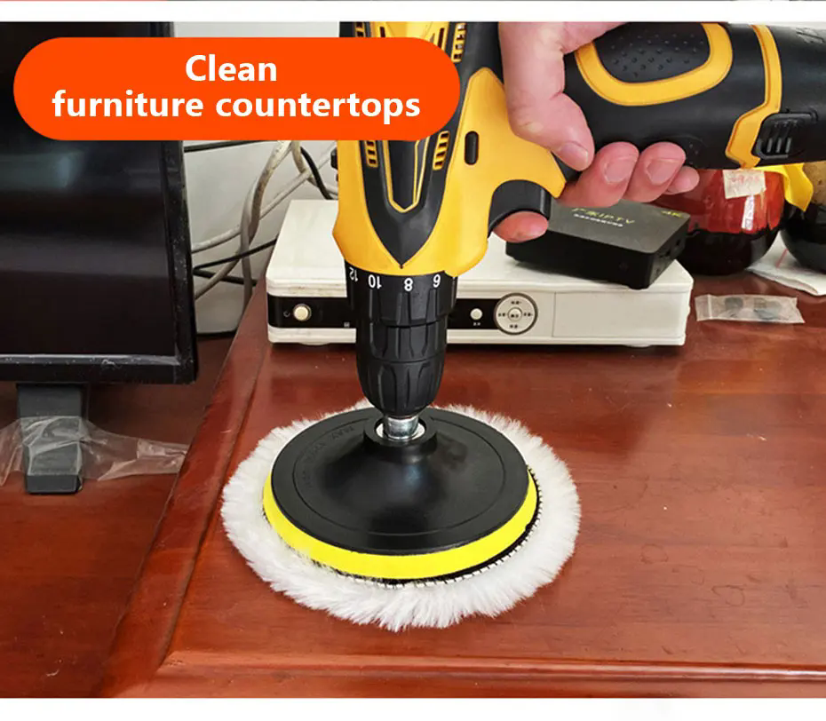 6PCS /set Car Polishing Sponge Pads Kit Foam Pad Buffer Kit Polishing Machine Wax Pads 6 Inch for Removing Scratches