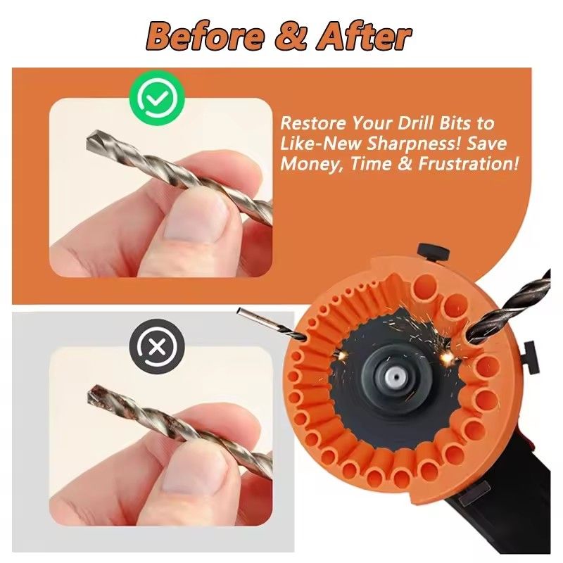 2-13mm Drill Bit Sharpener Grinder Multi-specification Power Drill Bit Grinding Portable Drill Power Abrasive Tools for Grinding