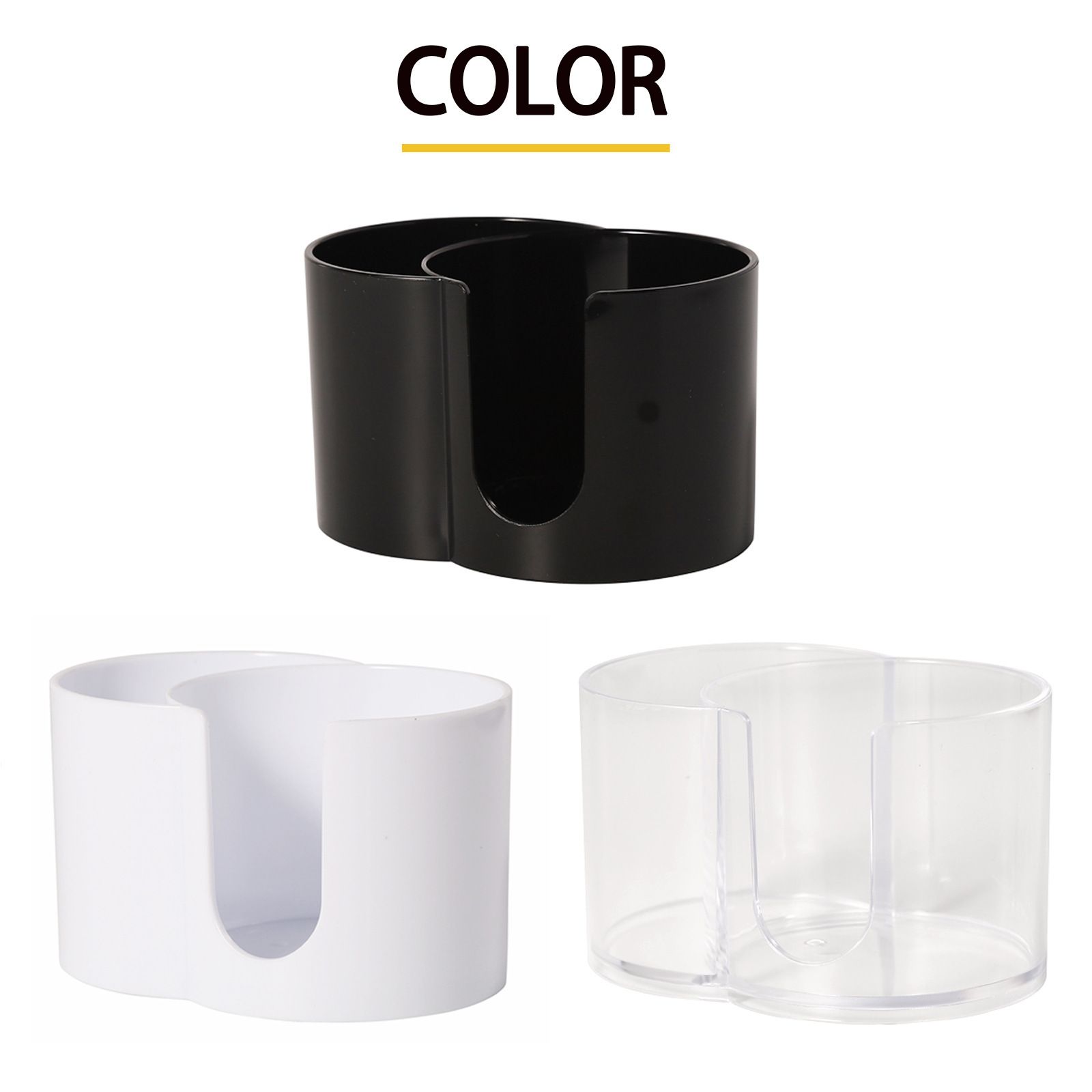 1PC  Plastic storage boxbathroom jar, makeup storage cotton, circular pad holder, cotton swab box holder, dispenser storage jar