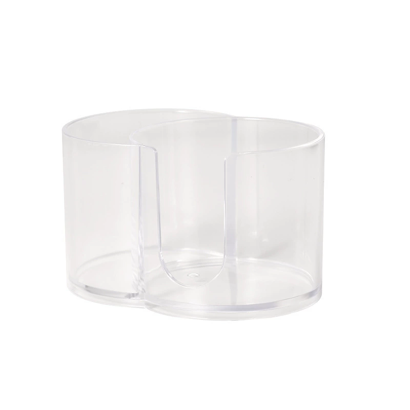 1PC  Plastic storage boxbathroom jar, makeup storage cotton, circular pad holder, cotton swab box holder, dispenser storage jar