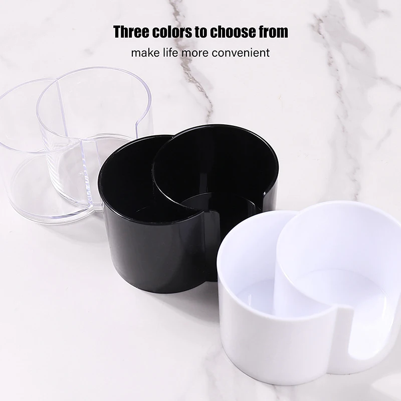 1PC  Plastic storage boxbathroom jar, makeup storage cotton, circular pad holder, cotton swab box holder, dispenser storage jar