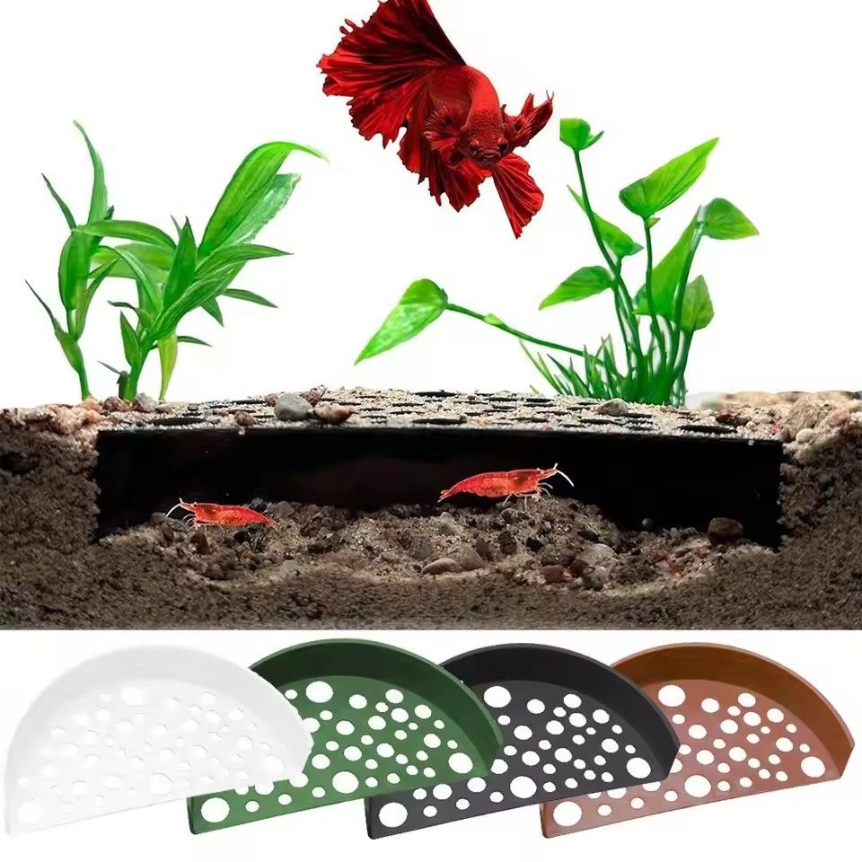 Aquarium Hide Shelter Fish Tank Shrimp Breeding Cave Shrimp Protector Fish Tunnel Underwater Habitat Hideout For Play And Rest